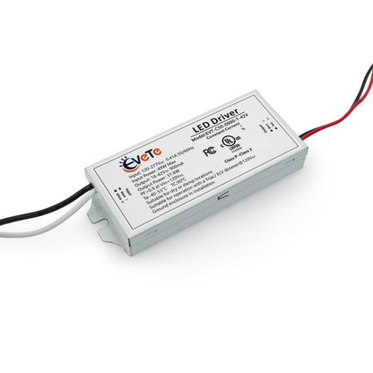 EVT-C50-0900-T-42V constant current LED driver 900mA with input and output specifications.