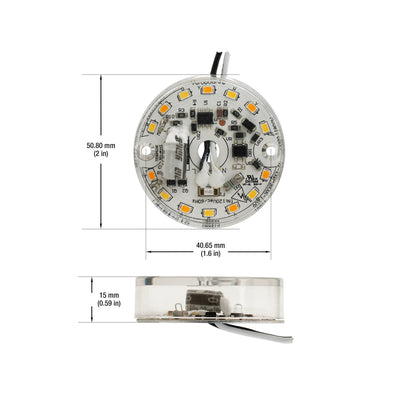 2 inch Round Disc ZEGA LED Module 120V 7W CCT(2.7K, 3K, 4K), DIS 02-007W-930-120-S1-Z1A