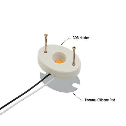 COB Paragon LED Module 120V 6W 420Lm CCT(2.7K, 3K, 4K), CDAC-20-30135-120V-30 with GPH48135AC LED Holder