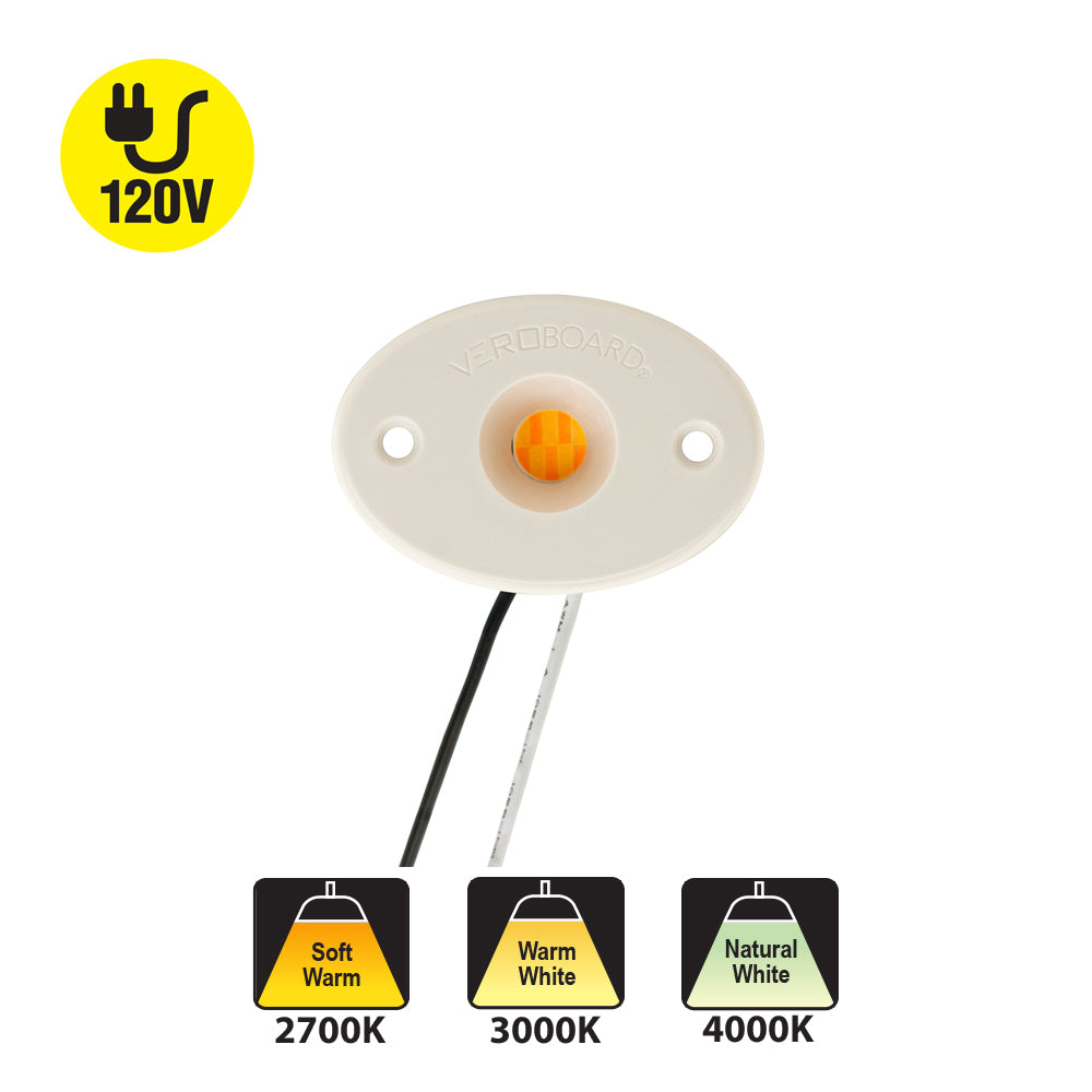 COB Paragon LED Module 120V 6W 420Lm CCT(2.7K, 3K, 4K), CDAC-20-30135-120V-30 with GPH48135AC LED Holder