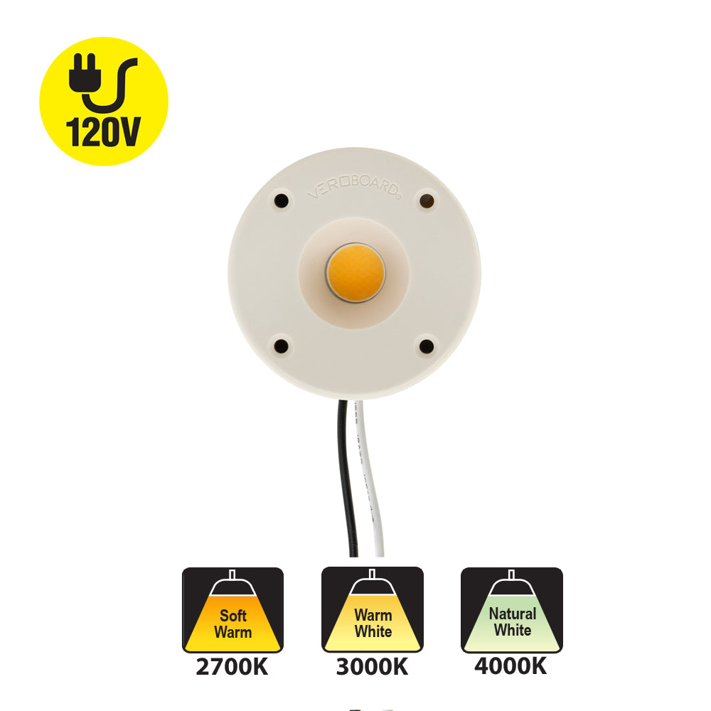 COB Paragon LED Module with HT5828 LED Holder 120V 20W CCT(2.7K, 3K, 4K), CDAC-80-5028-120V-50