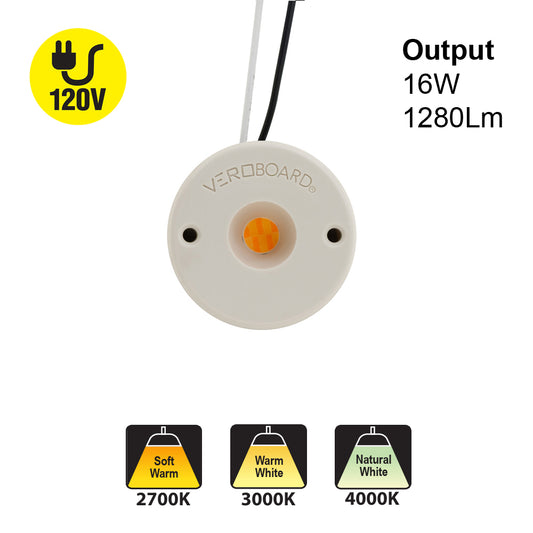 COB LED Module 120V 16W CCT(2.7K, 3K, 4K), VBDMDL-4838-16W-9XXK-120V