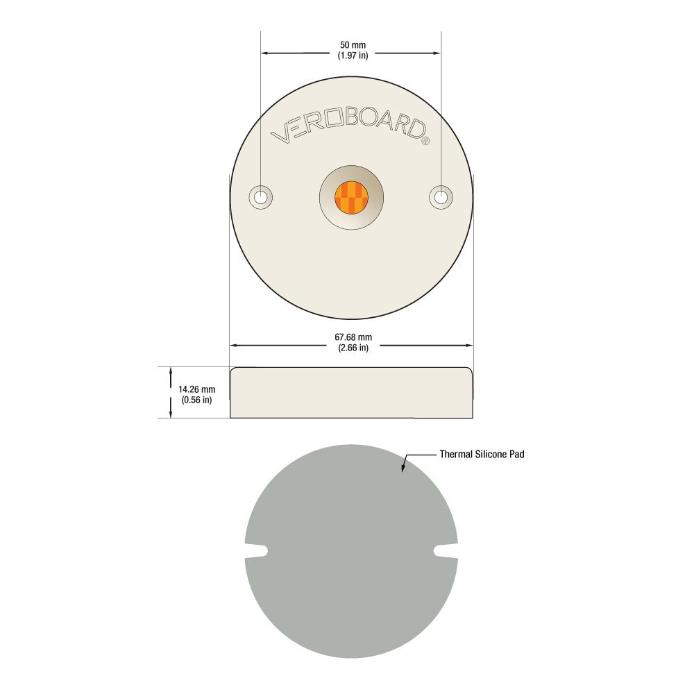 COB Paragon LED Module with GPDH66185AC LED Holder 120V 12W CCT(2.7K, 3K, 4K), CBHT-42-36185-120V-30