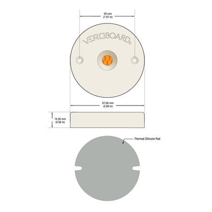 COB Paragon LED Module with GPDH66185AC LED Holder 120V 12W CCT(2.7K, 3K, 4K), CBHT-42-36185-120V-30