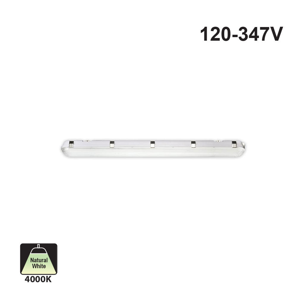 Votatec 4ft Vapor Tight Fixture J5236KLDX-DU48W3P, 36W/ 42W/ 48W ADJ 120-347V CCT(4K)