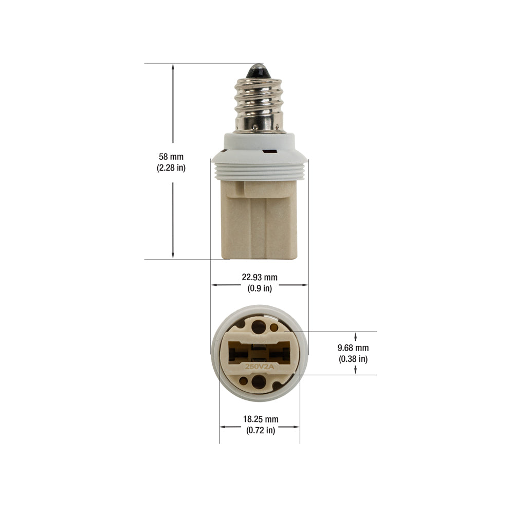 E14 to G9 Light Bulb Adapter - gekpower