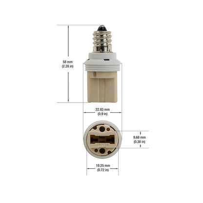 E14 to G9 Light Bulb Adapter - gekpower