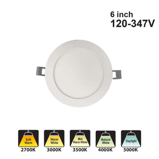Votatec 6″ Slim Panel 5Way CCT VO-RP6W13-347-D-5WAY AC120-347V 13W CCT(2.7K, 3K, 3.5K, 4K, 5K)