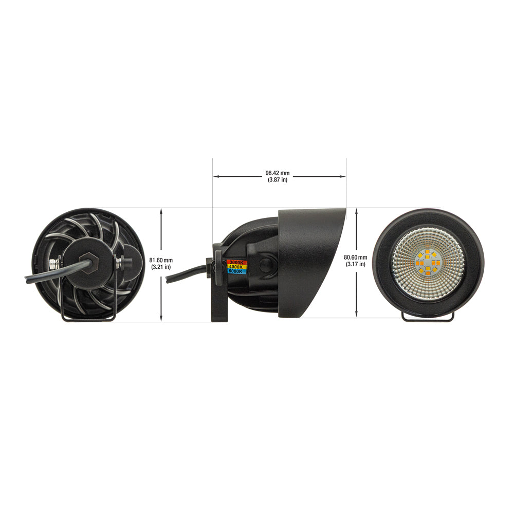 Votatec Landscape Wall Light – 3CCT Adjustable VO-GDW8-3WAY-12-BR 12V 8W CCT(3K, 4K, 5K)
