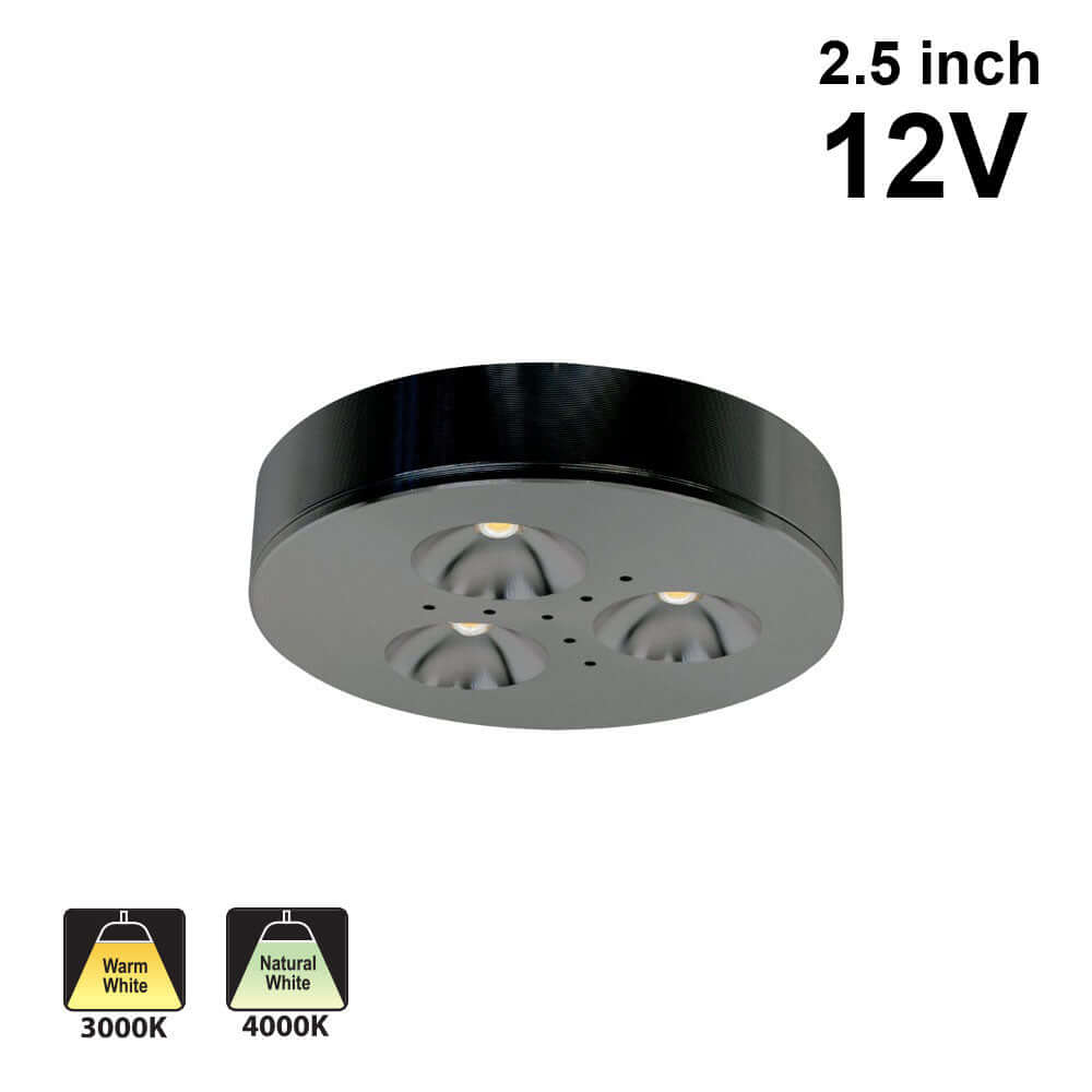 RD15 2.5" Round Under Cabinet Lights - Warm & Natural White