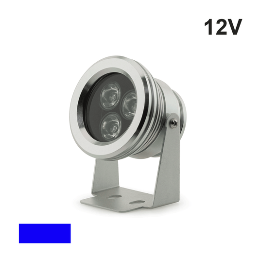 666561403270 - 3x1W Outdoor LED Landscape Spotlight - Blue