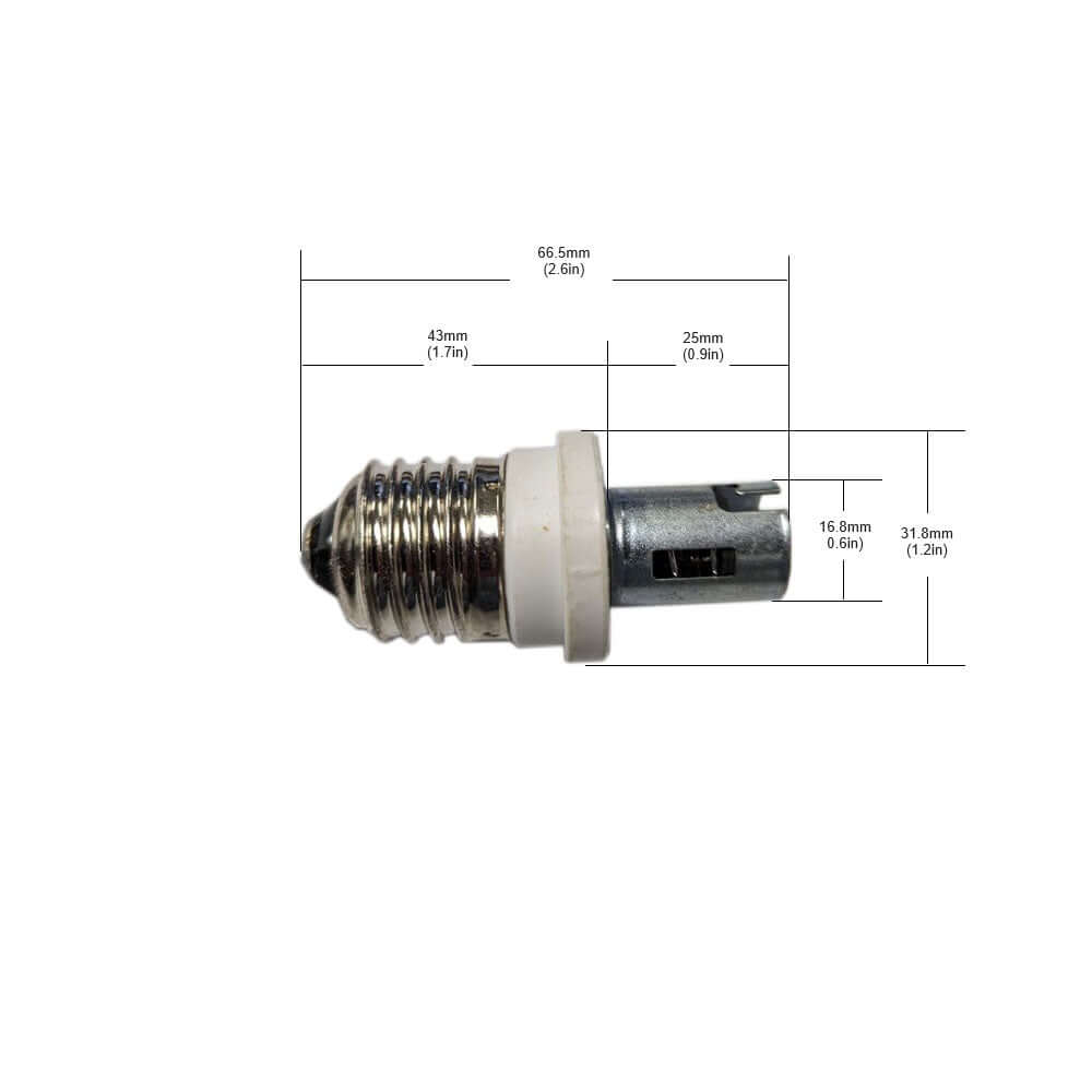 E26 to Bayonet Light Bulb Adapter | 75W 120V
