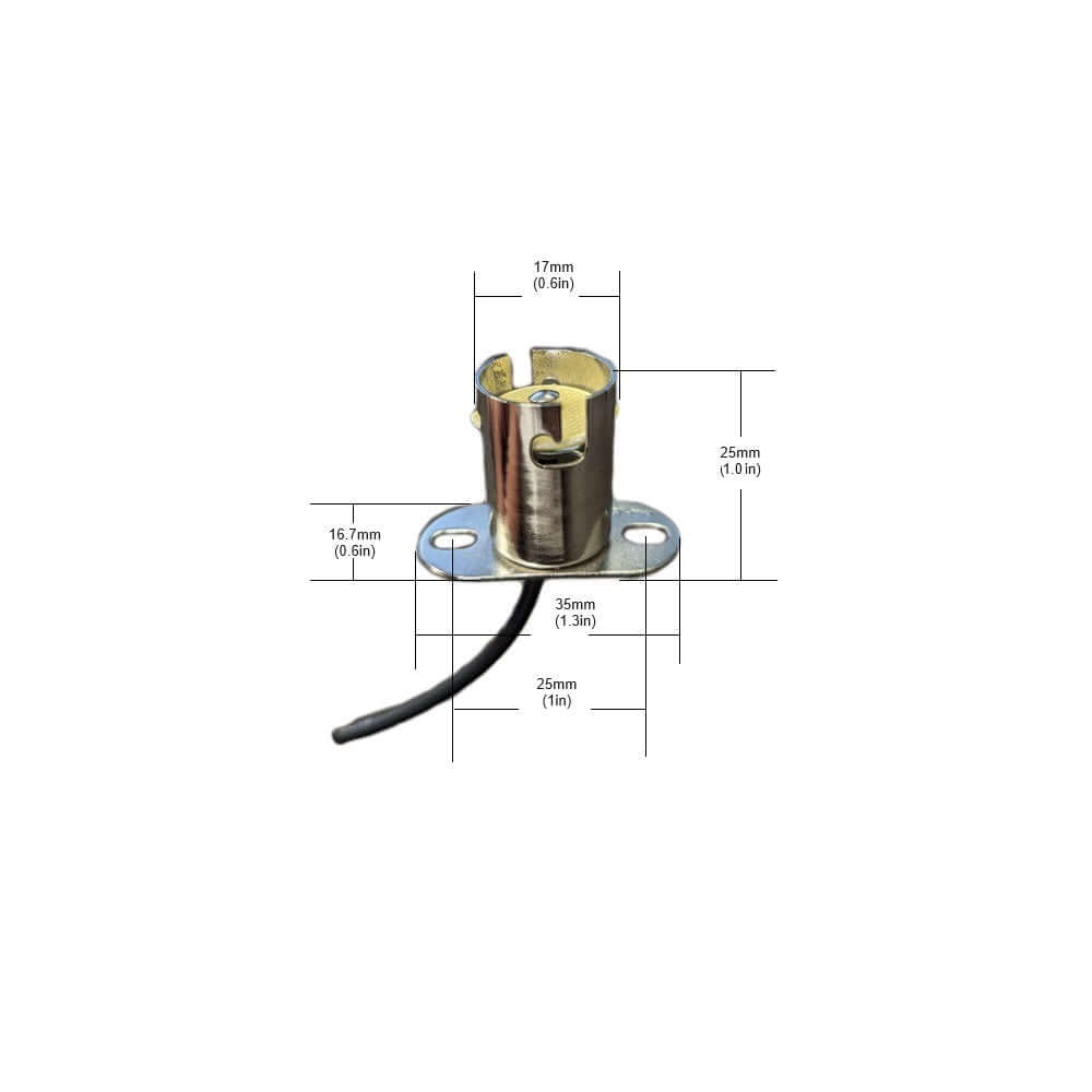Single Contact Bayonet Light Bulbs Adapter BA15S