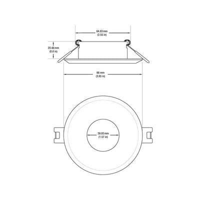 VBD-MTR-8W Low Voltage LED Downlight, White