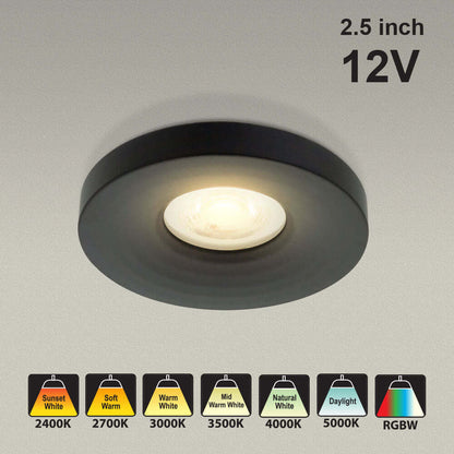 VBD-MTR-13B Low Voltage LED Downlight - Black 2.5"