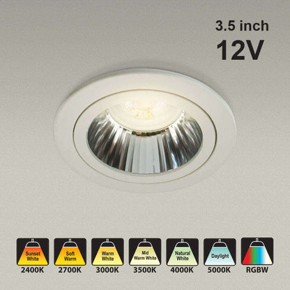 VBD-MTR-54T LED Downlight 3.5" Round White Fixture