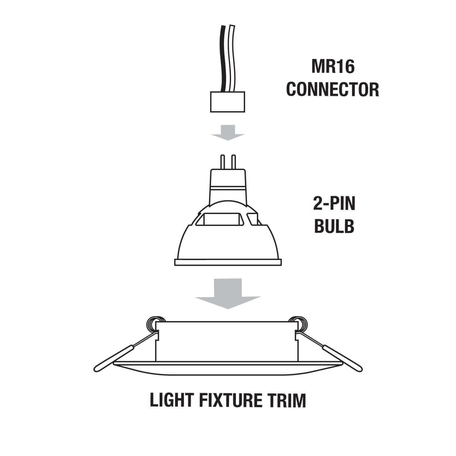 T-53 MR16 Light Fixture - White Polished Chrome