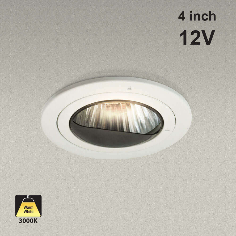 666561407636 - T-51 MR16 Light Fixture - 4 Inch Round White