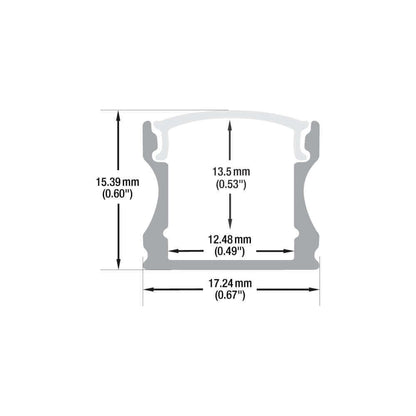 Deep Linear Aluminum LED Channel 2M - VBD-CH-S4-2