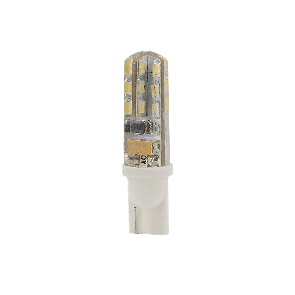 T10 Wedge Base LED Bulb – 12V 1W 6000K Cool White – GekPower
