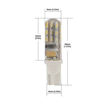 T10 Wedge Base LED Bulb – 12V 1W 6000K Cool White