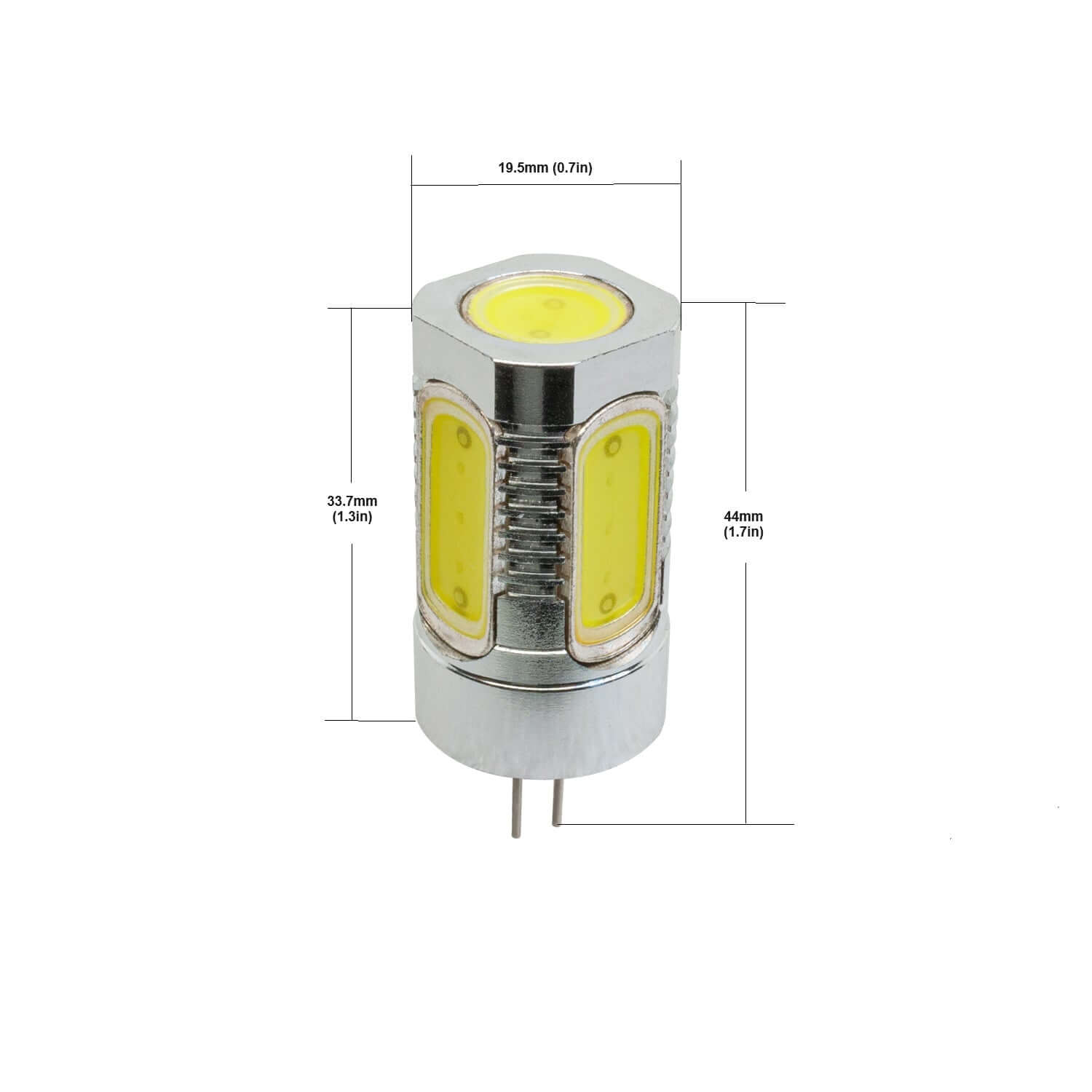 G4 LED Bi-Pin 5 COB 12V 2.2W 6000K Cool White