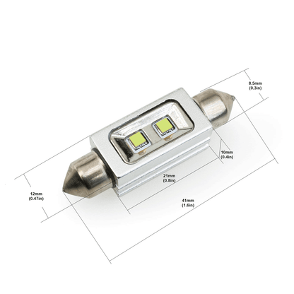Festoon LED Bulb 9-30V 1.5W 6000K - Cool White