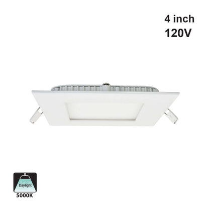 4 inch Square LED Panel Light Dimmable LP-ULFTD-12109, 120V 9W 5000K(Daylight) - GekPower
