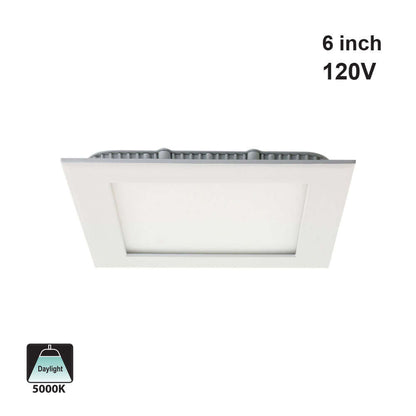 6" Dimmable LED Panel Light 12W 5000K - LP-ULFTD-17512