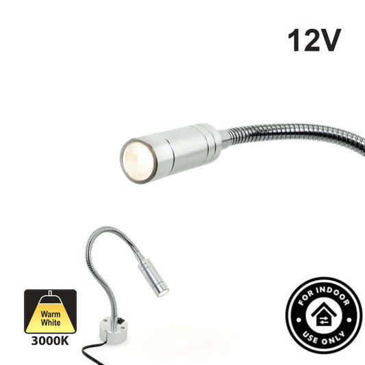 666561413743 - Flexible 12V Reading Light - Warm White, Dimmable