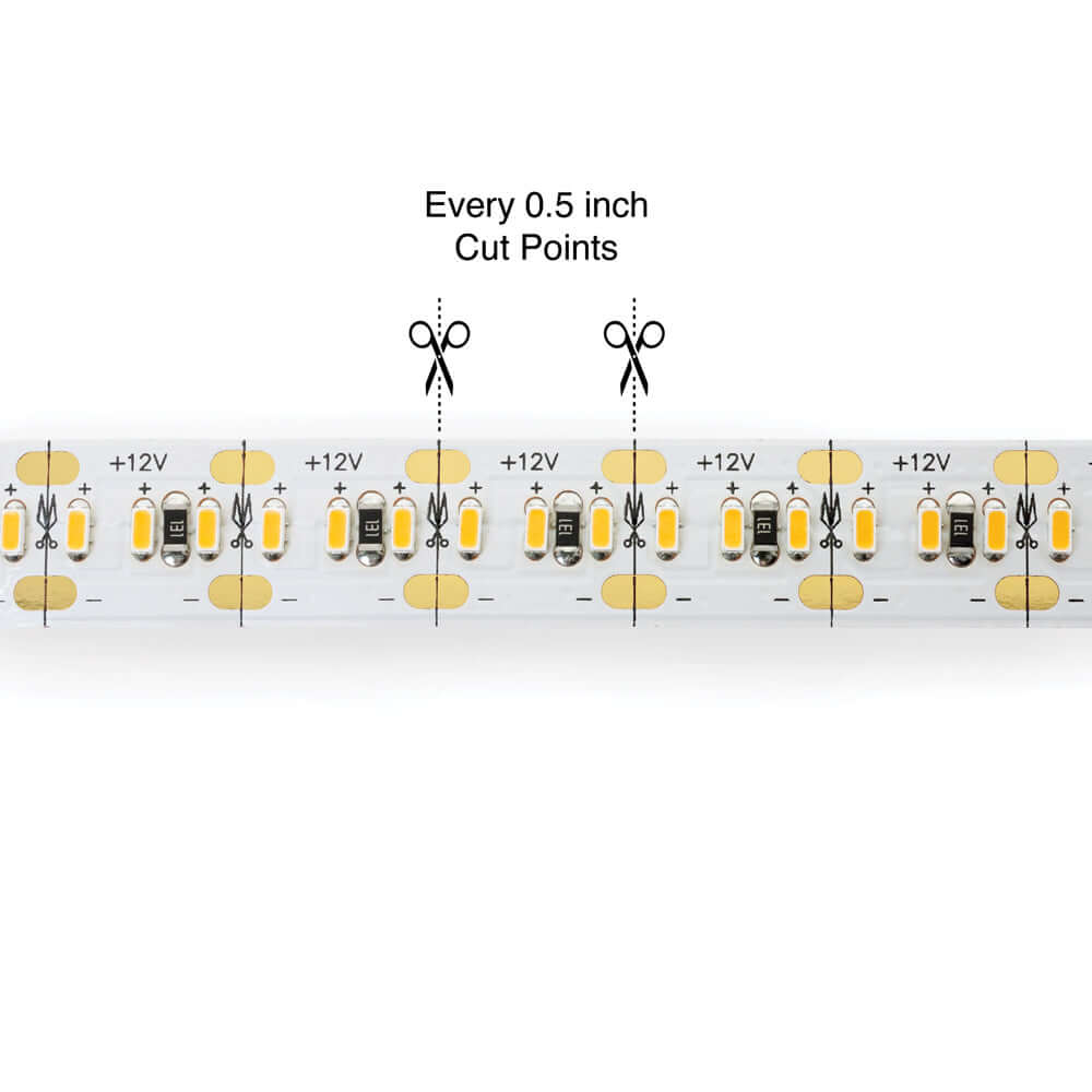 5M(16.4ft) Indoor LED Strip Light 3014, 12V 7(w/ft) 727-873(Lm/ft) 240(LEDs/m) CCT(2.7K, 3K, 3.5K, 4K, 5K ), gekpower