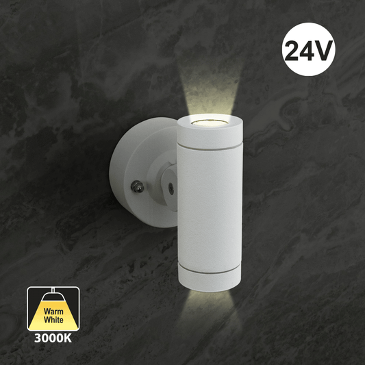 666561414825 - B7ZA0256 White LED Outdoor Wall Light - 24V 2.2W