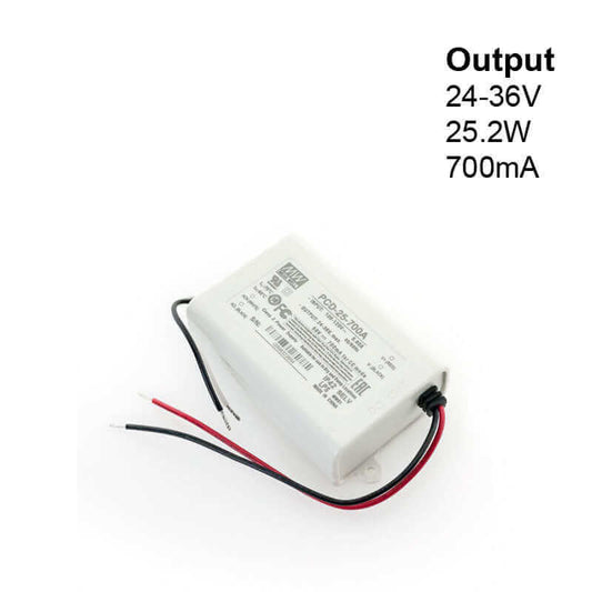 666561414931 - Mean Well PCD-25-700A LED Driver - 700mA, 25W