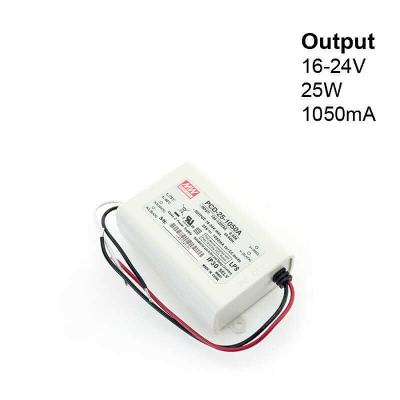 666561415013 - Mean Well PCD-25-1050A LED Driver, 1050mA, 25W