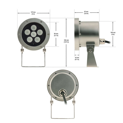 B5YA0603 Underwater LED Spot Light - 24V 24W RGB