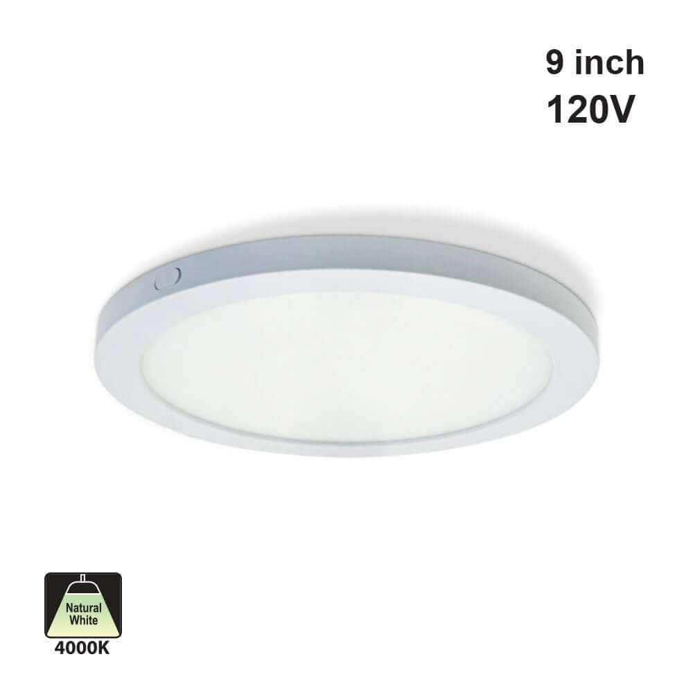 666561416089 - 9" Round Recessed LED Downlight 4000K - 18W Ceiling Light