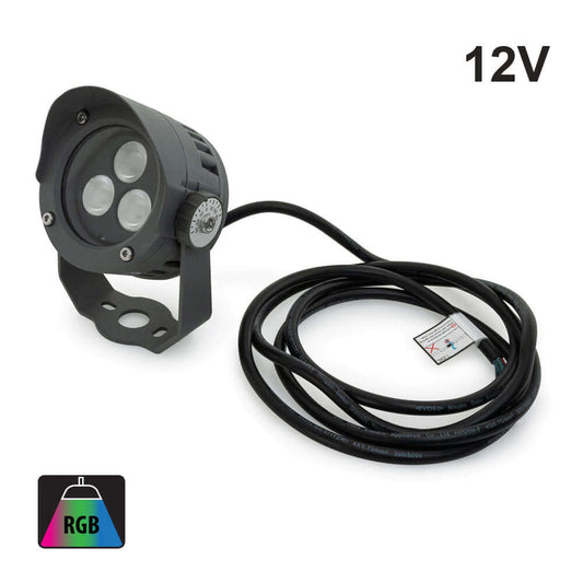 666561417239 - FB3BG0318 Outdoor LED Landscape Spotlight - RGB 6W