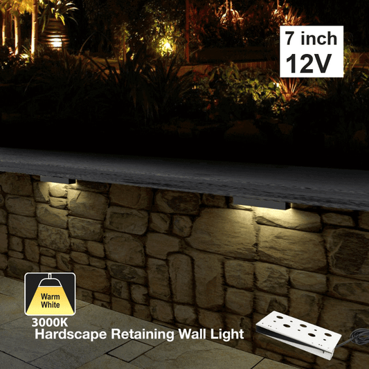 666561418182 - 7" Outdoor Landscape Retaining Wall Light - 12V, 2W