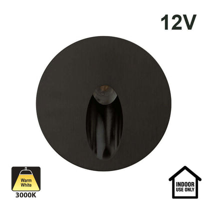 666561418236 - RD25-1W-3K-ORB Round Dimmable LED Step Light