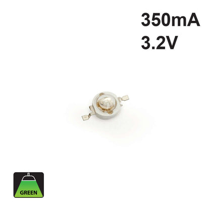 1 Watt Green SMD LED Module - 35lm, 350mA