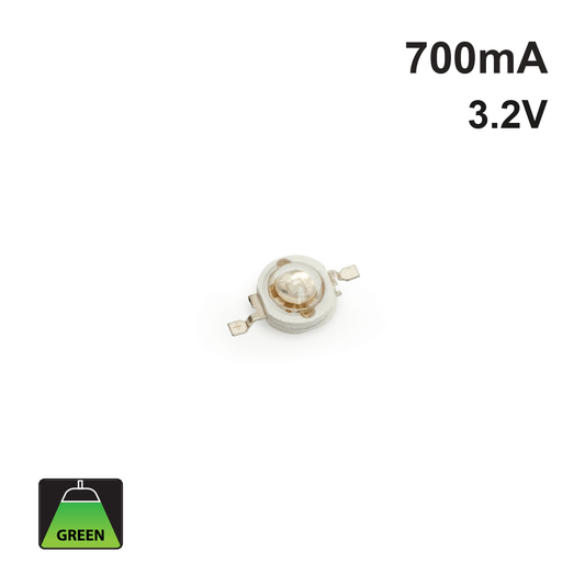 666561418670 - 3W SMD LED Green 700mA - 180-200lm Light Module