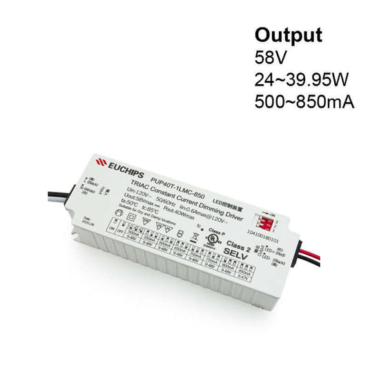 Selectable 40W LED Driver Triac Dim PUP40T-1LMC-850