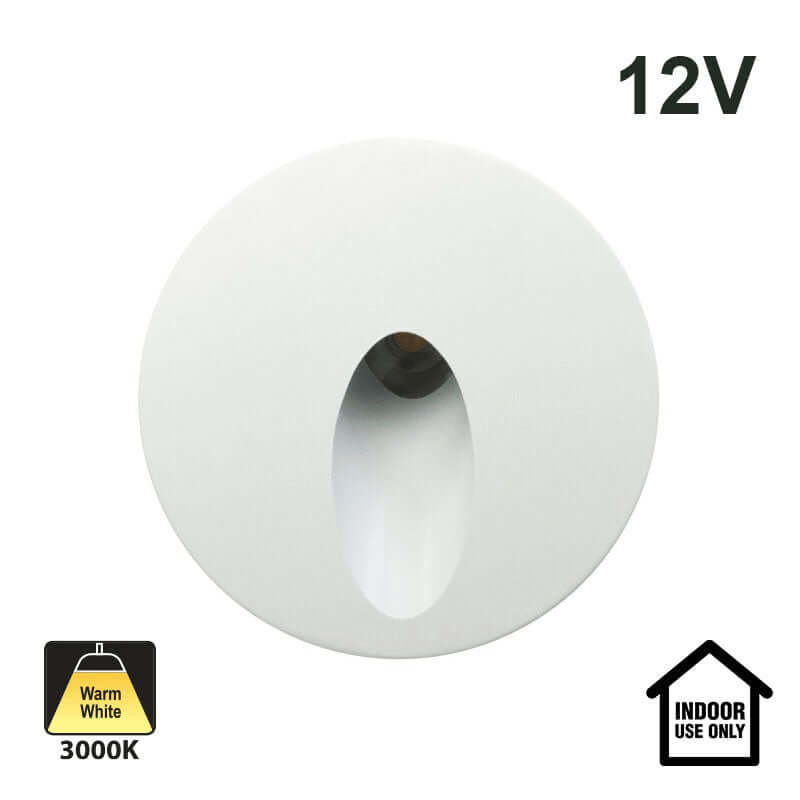 VBD-RD25-1W-3K-WH Dimmable LED Step Light