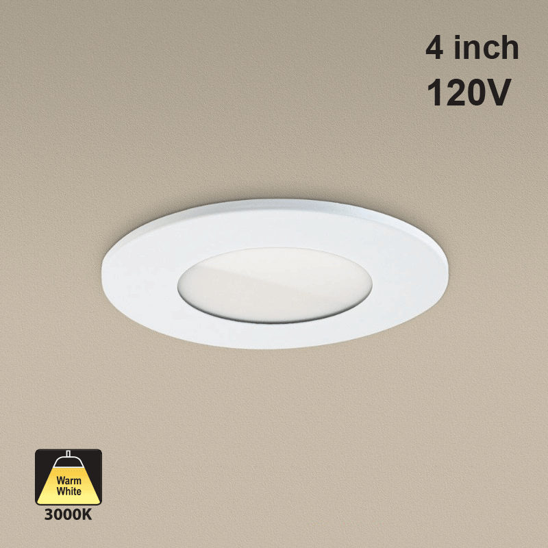 666561425647 - 4" Round Recessed LED Downlight P110-4 | 3000K Warm White