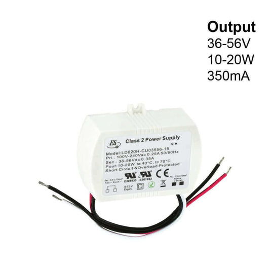 666561425654 - ES LD020H Non-Dimmable LED Driver 350mA 20W