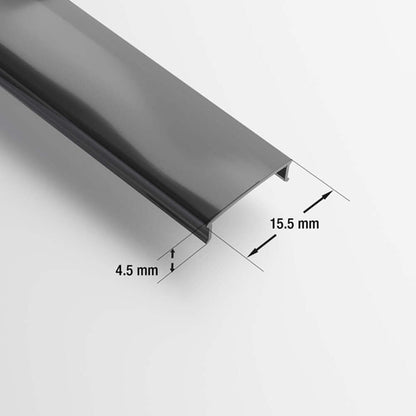 666561427399 - PC Clear Black Cover for S4 & RF1 - 2.4m