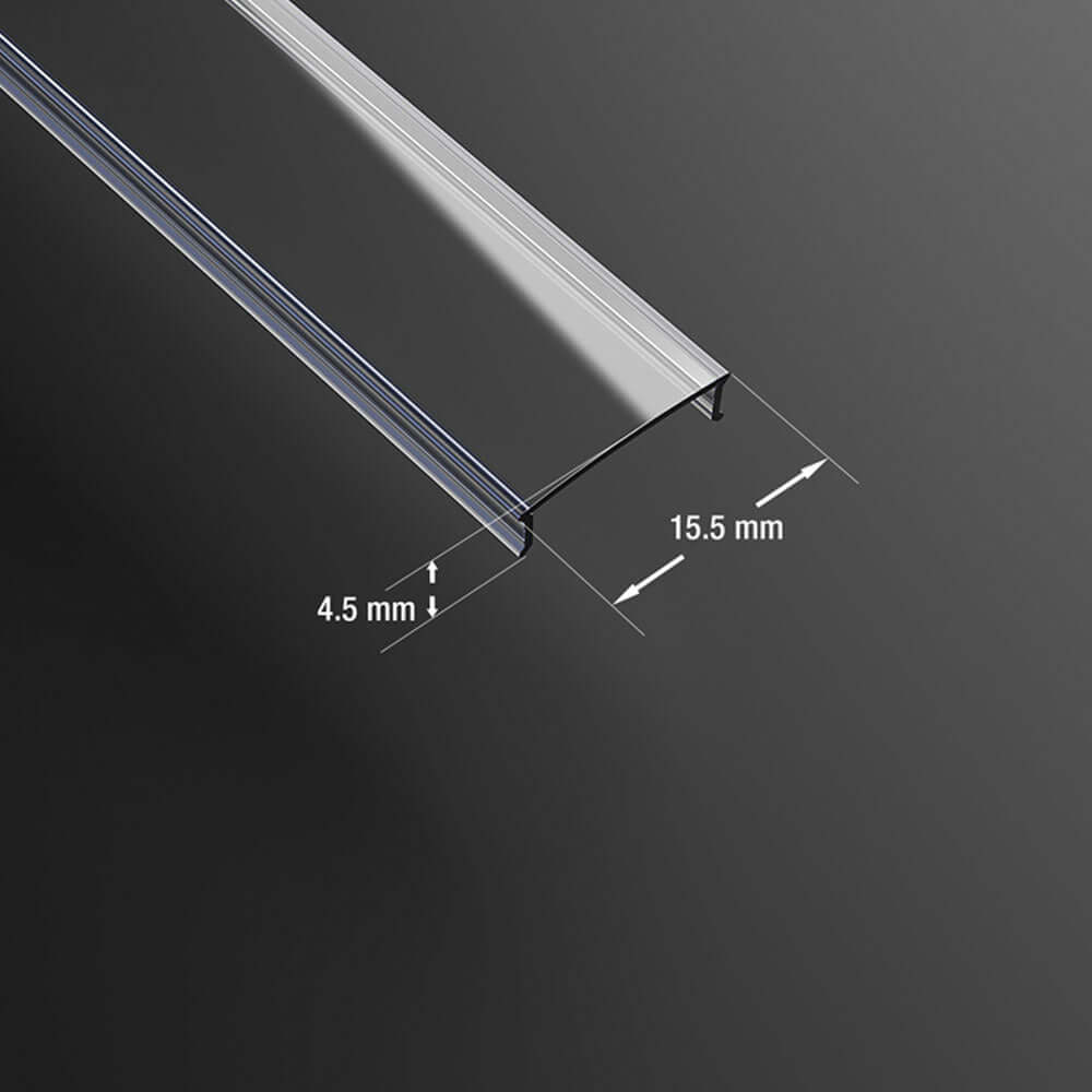 PC Clear Cover for S5 & C2 LED Channels - 2.4m