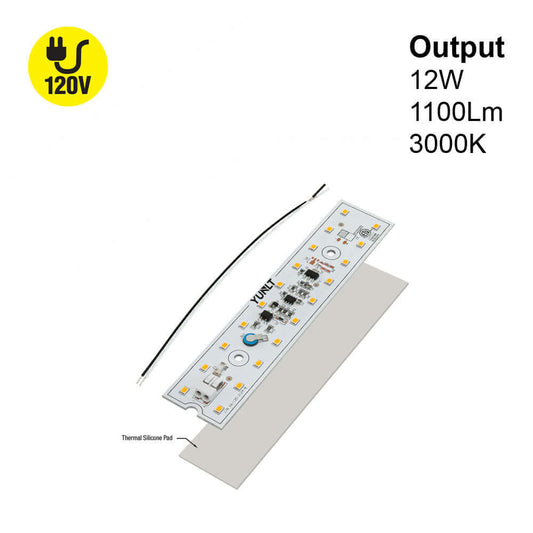 6 inch Linear ZEGA LED Module LIN 06-012W-930-120-S3-Z1B, 120V 12W 3000K(Warm White), gekpower