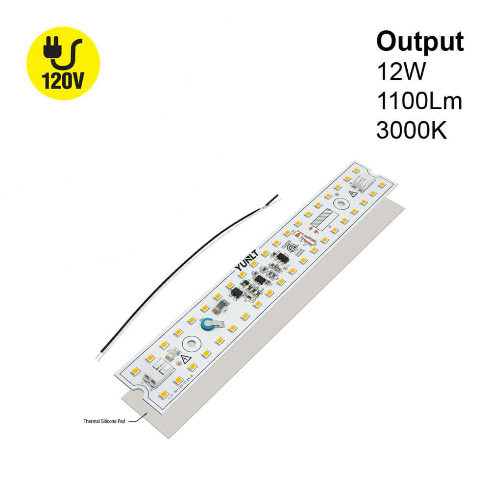 666561427733 - 8" Linear ZEGA LED Module 3000K - 12W 120V