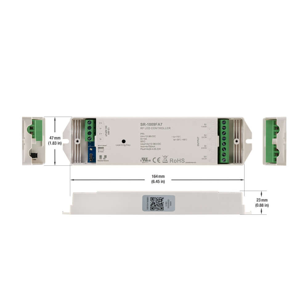Constant Current LED Light Receiver SR-1009FA7 (R-3A), 700MA 12-36VDC 33.6-100.8W - gekpower